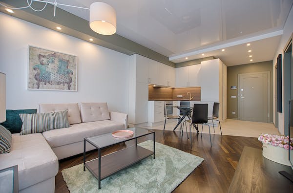 A minimalist apartment interior